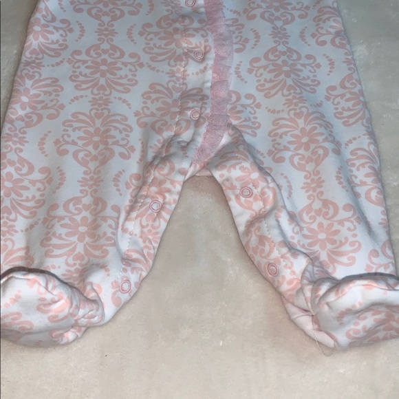 Little Me Pink Footie 3M Bows Tulle EUC - Picture 6 of 10